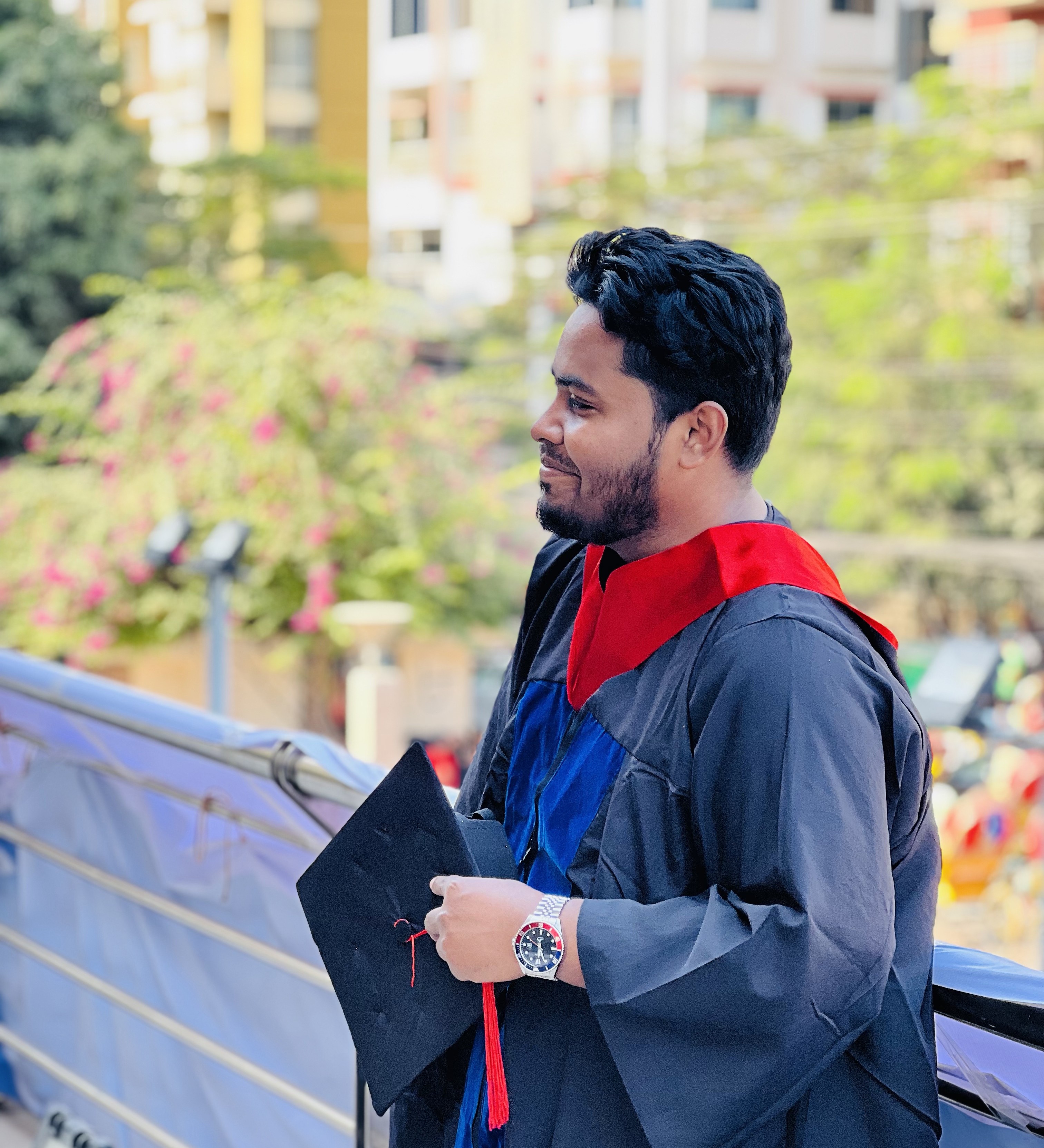 Mehedi Hasan Nipu at his North South University graduation